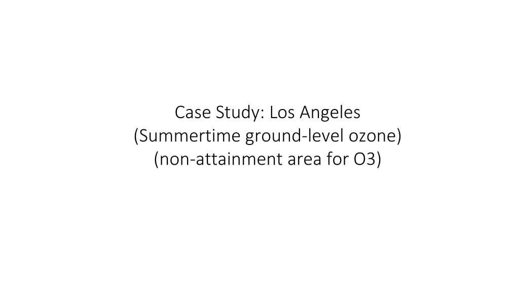 case study los angeles summertime ground level