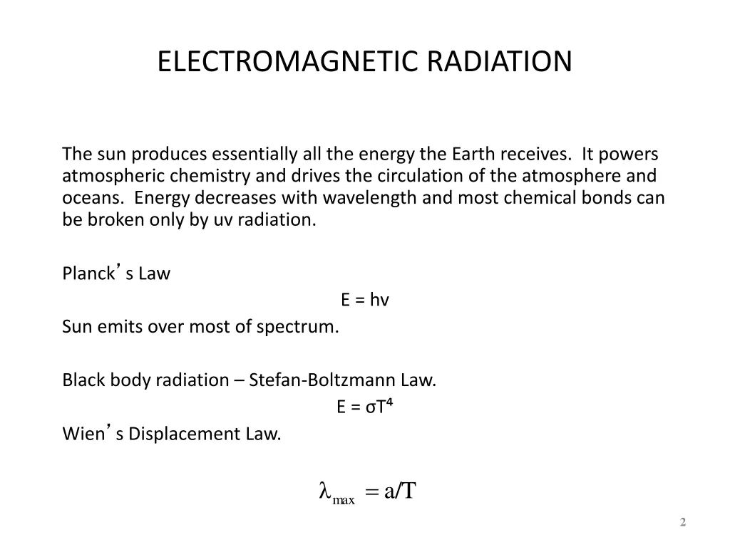 electromagnetic radiation