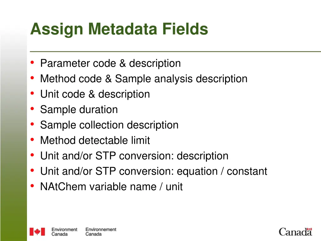 assign metadata fields