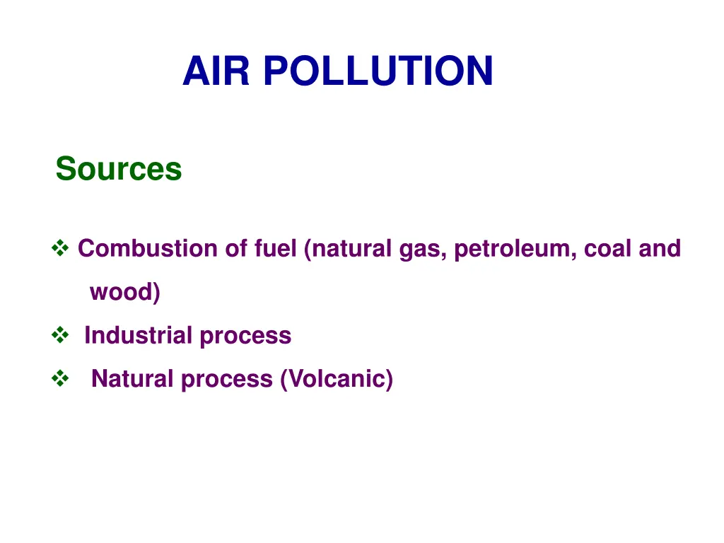 air pollution