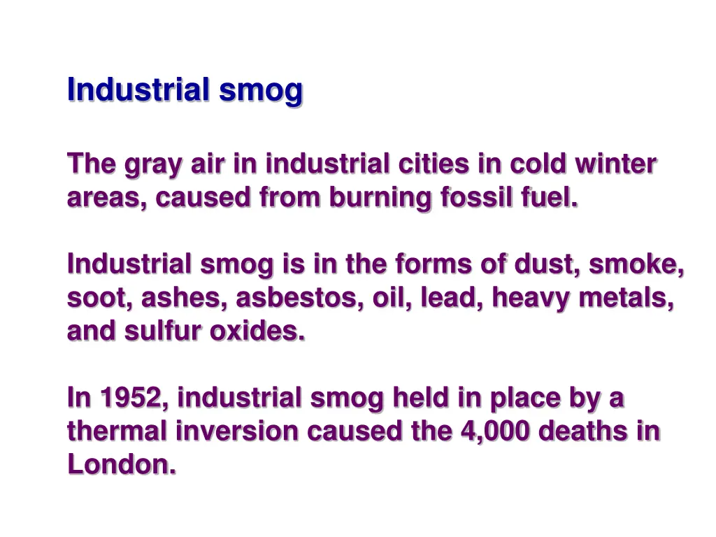 industrial smog