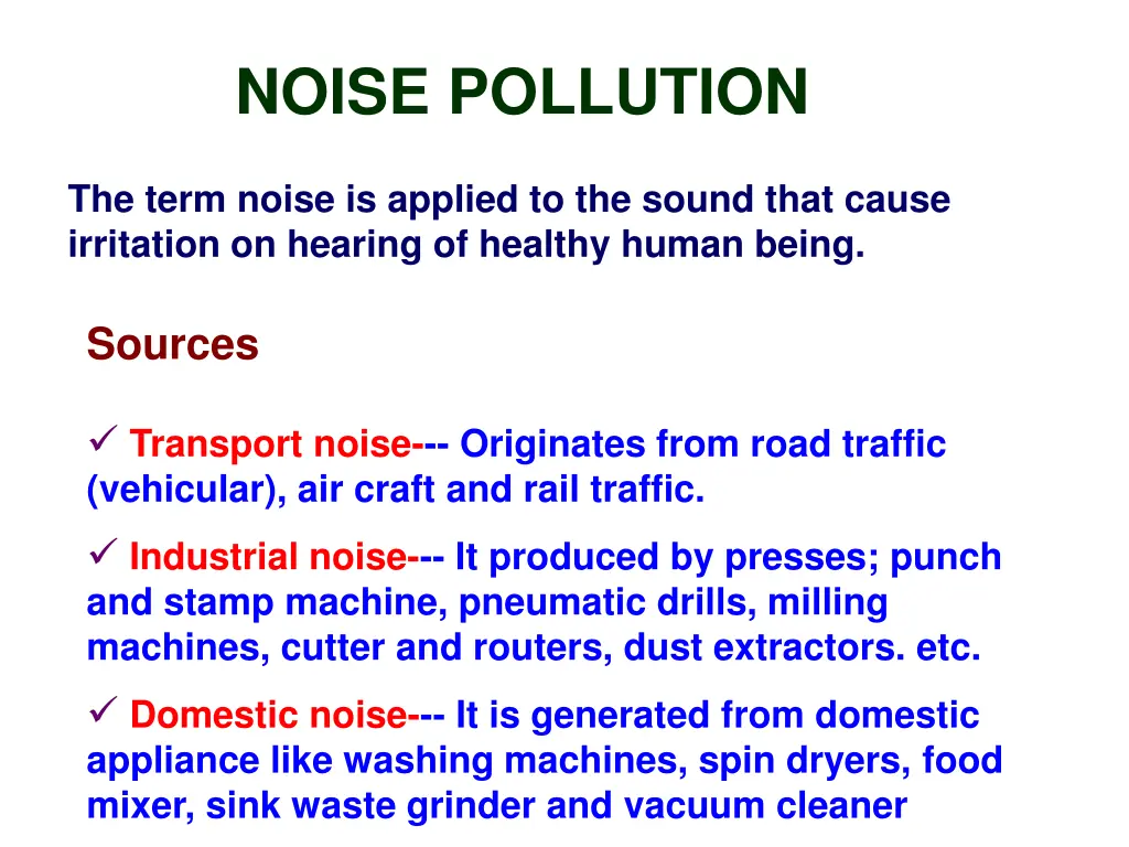 noise pollution