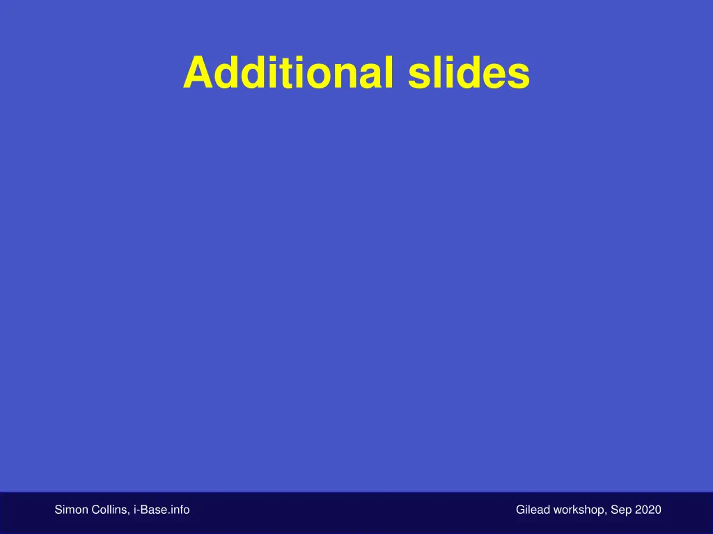 additional slides