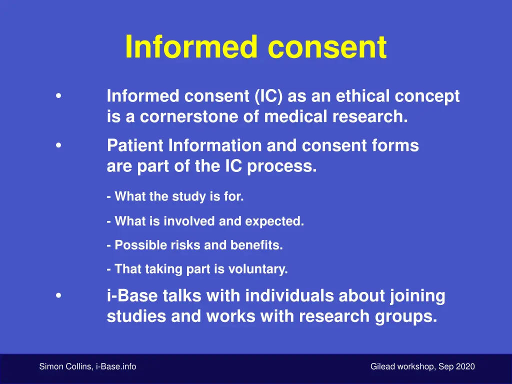 informed consent