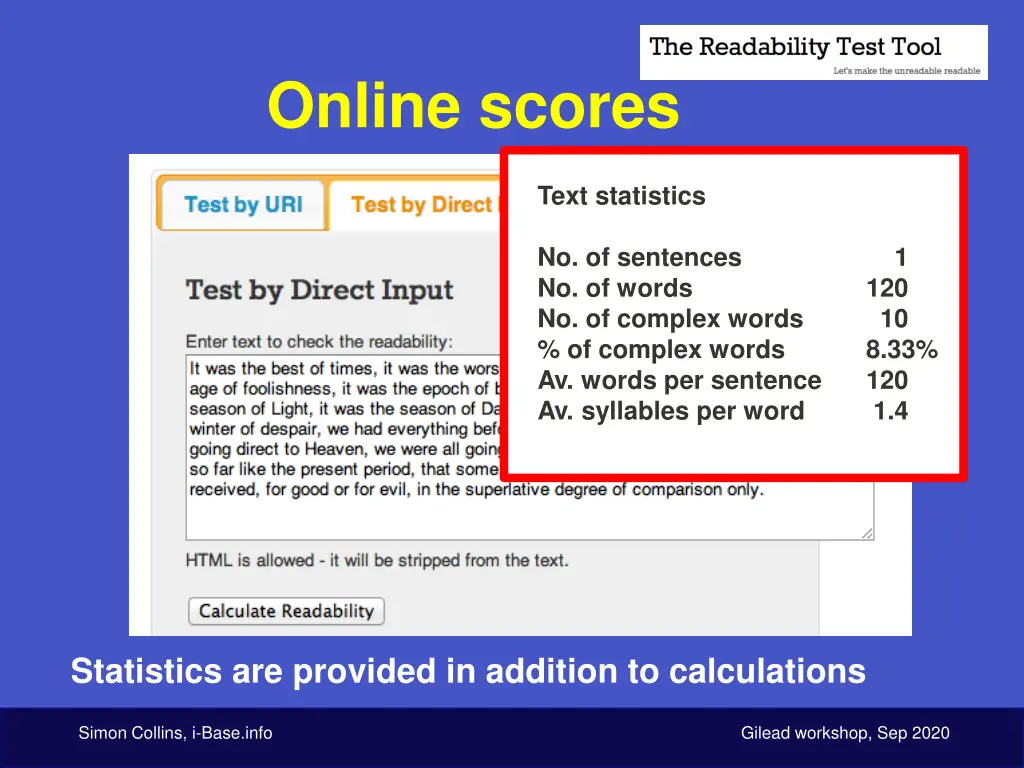 online scores