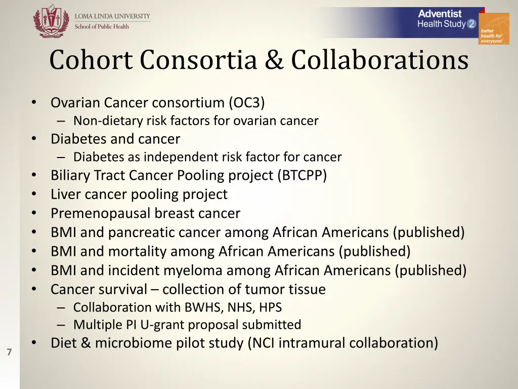 cohort consortia collaborations