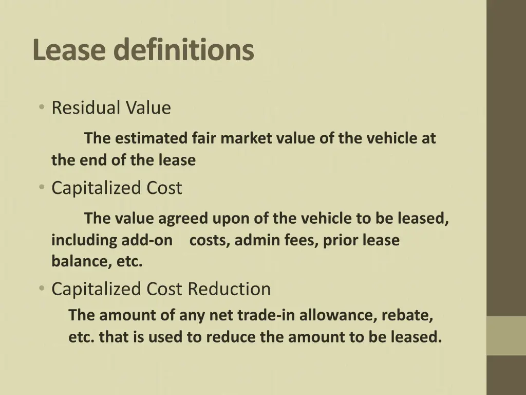 lease definitions