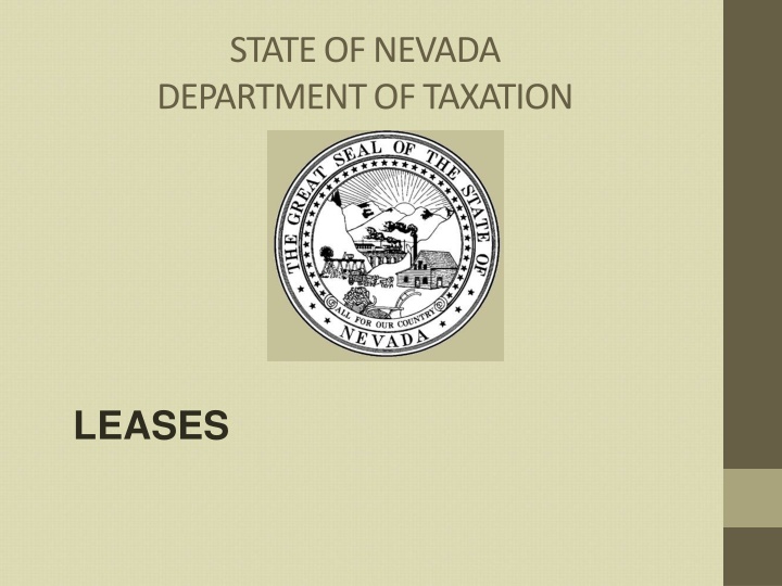 state of nevada department of taxation