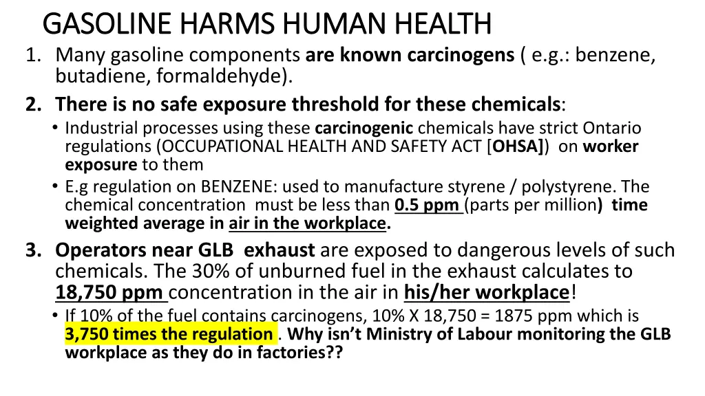 gasoline harms human health gasoline harms human