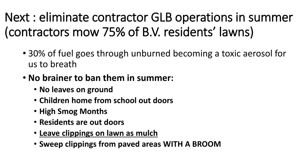 next eliminate contractor glb operations