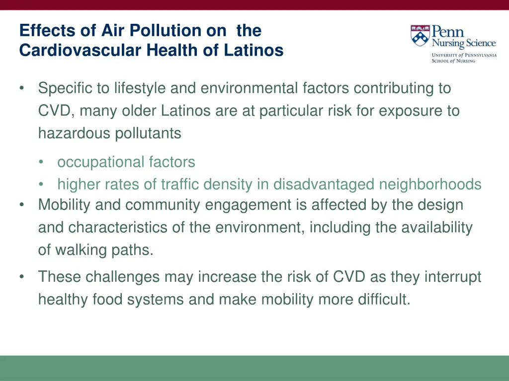 effects of air pollution on the cardiovascular