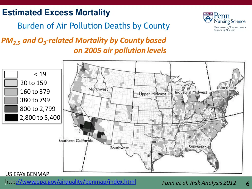 estimated excess mortality burden