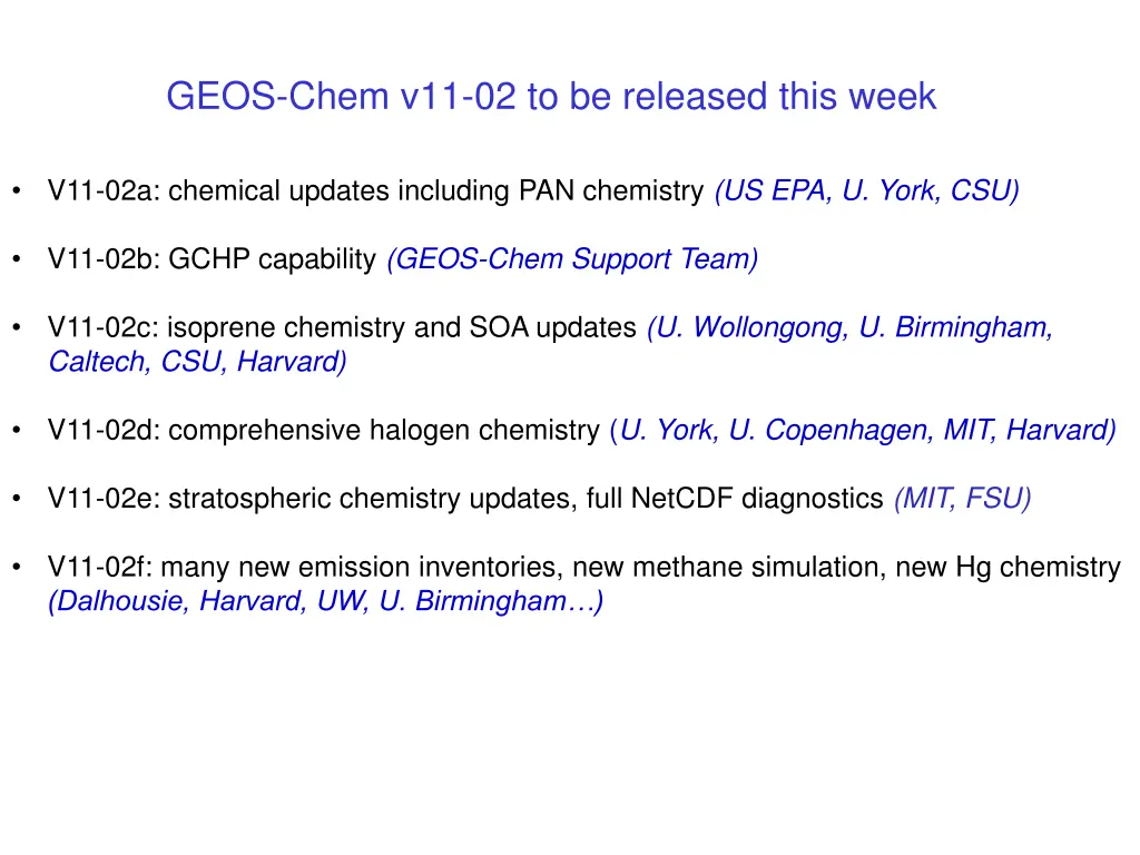 geos chem v11 02 to be released this week