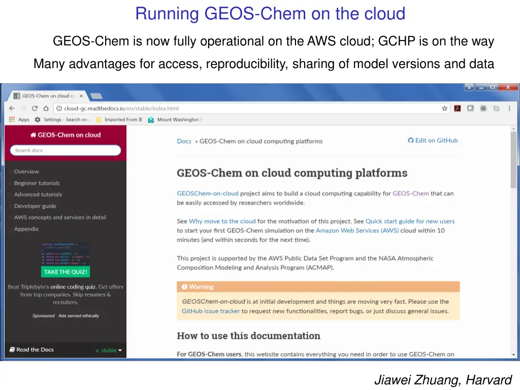 running geos chem on the cloud