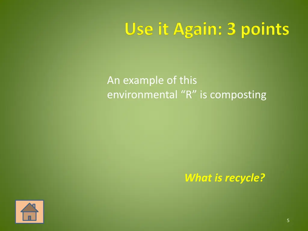 an example of this environmental r is composting