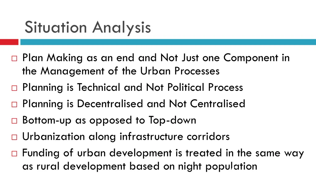 situation analysis 1