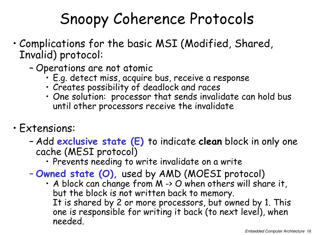 snoopy coherence protocols 1