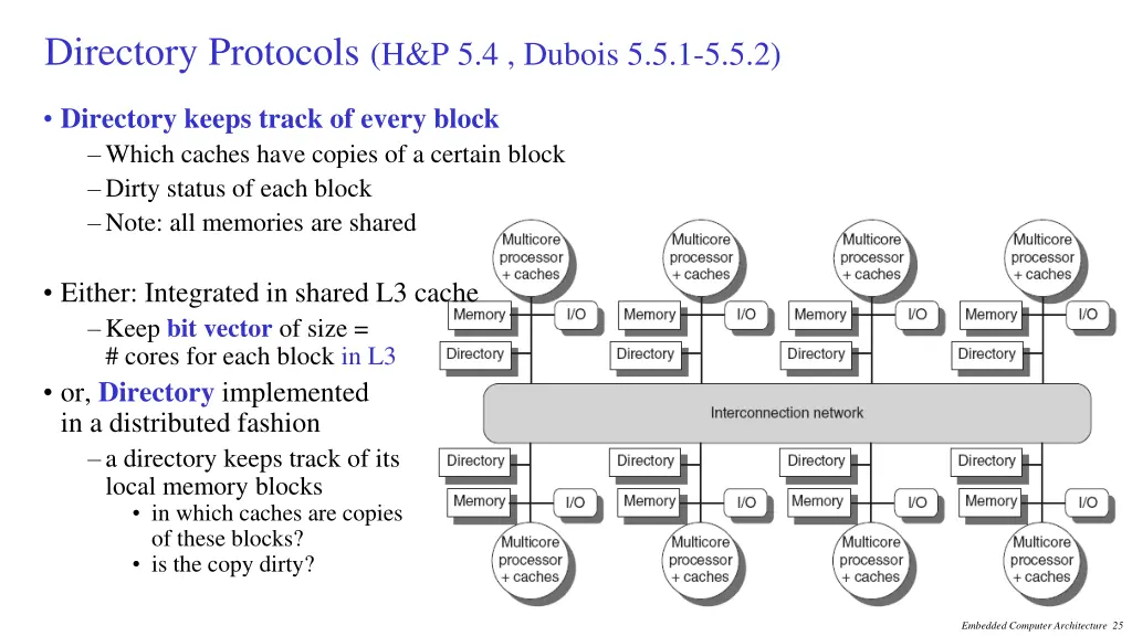 directory protocols h p 5 4 dubois 5 5 1 5 5 2