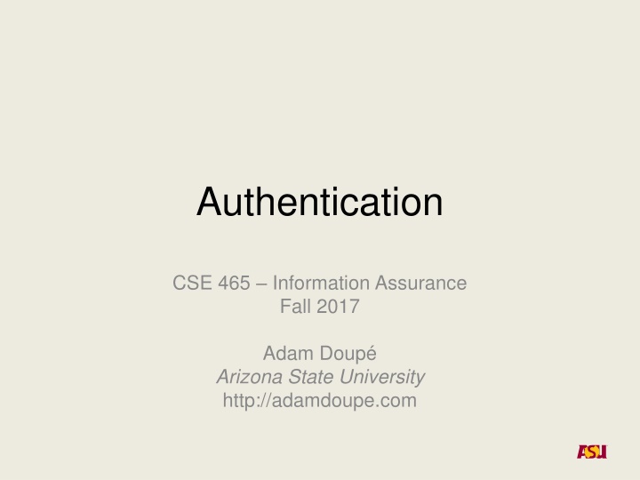 authentication