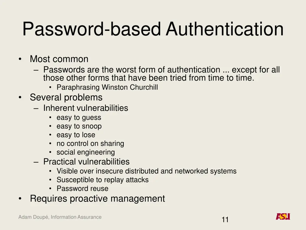 password based authentication