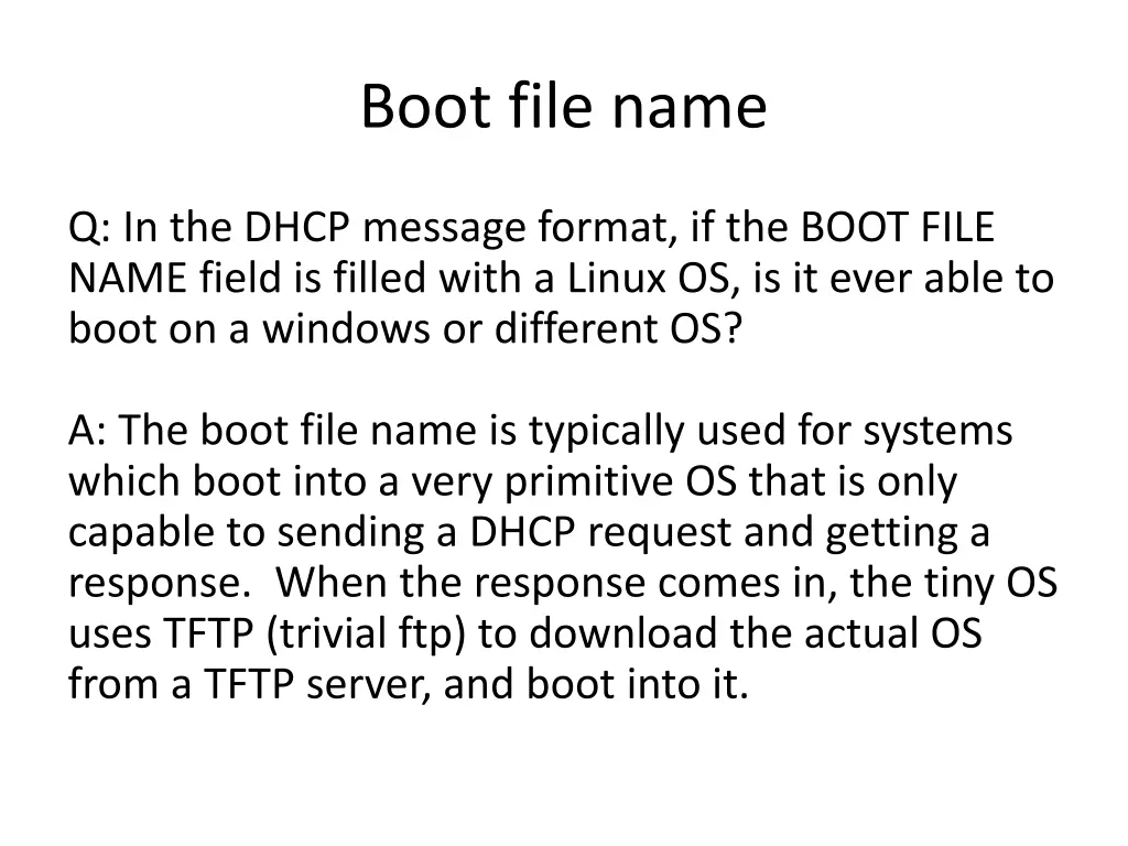 boot file name