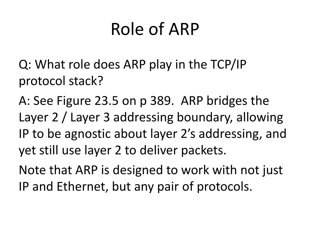 role of arp