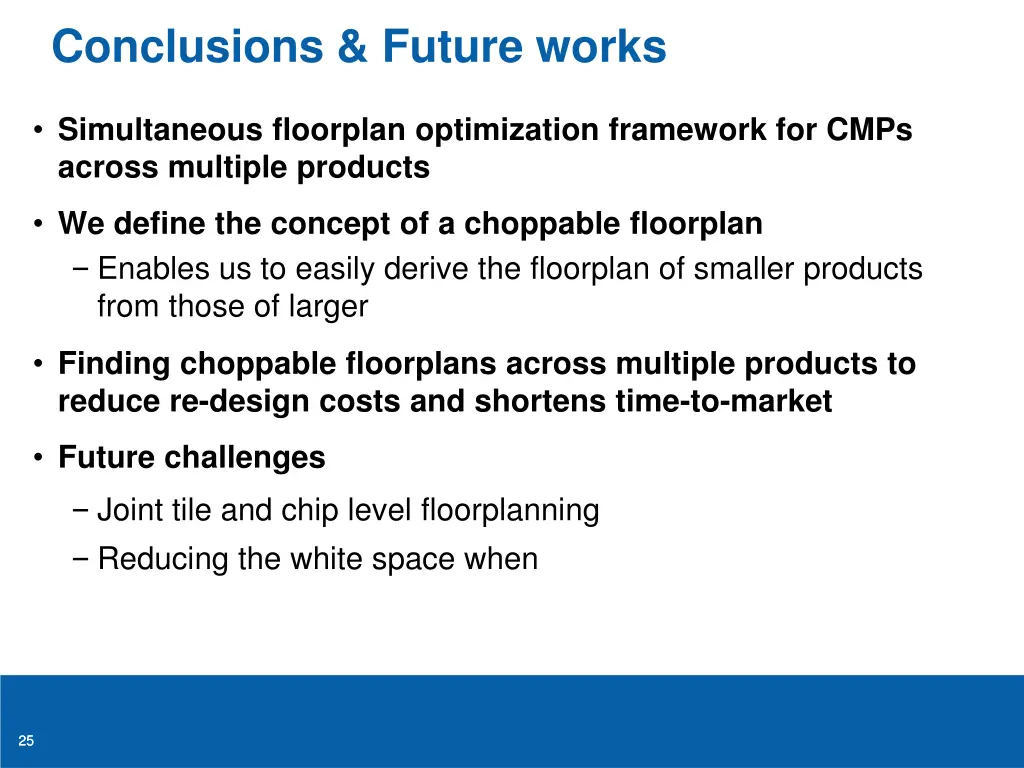 conclusions future works