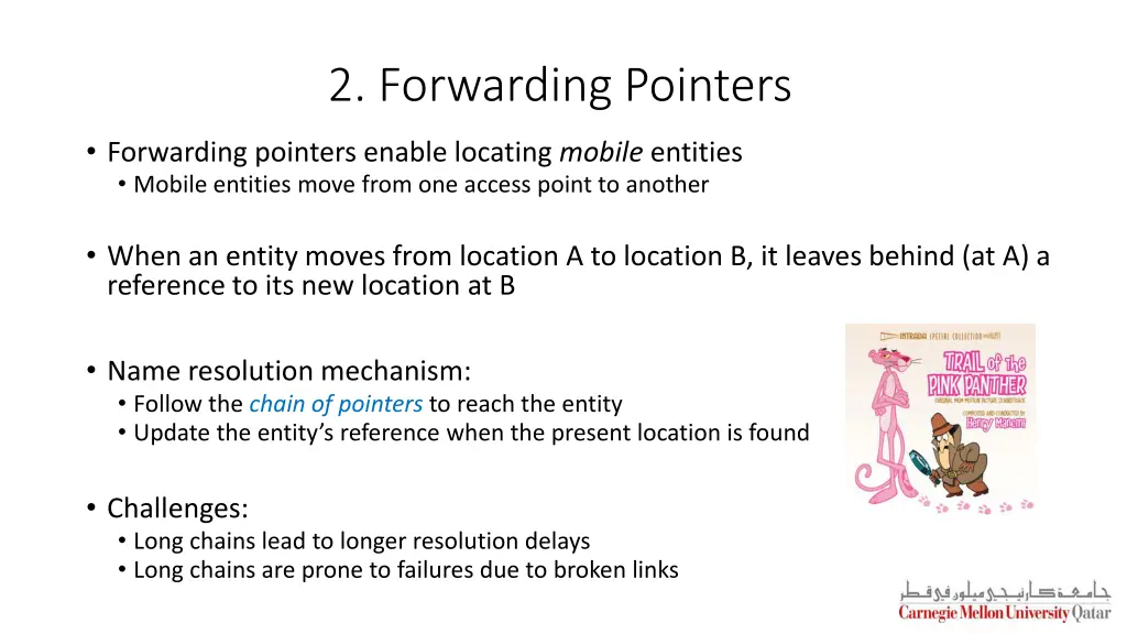 2 forwarding pointers