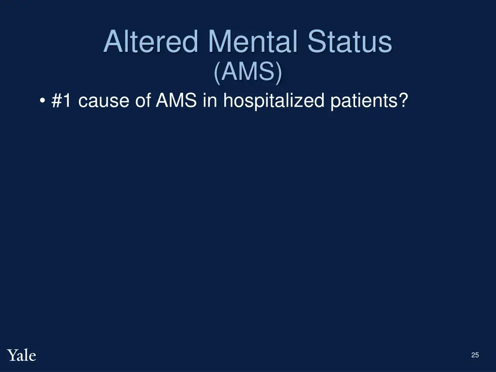 altered mental status ams 1 cause