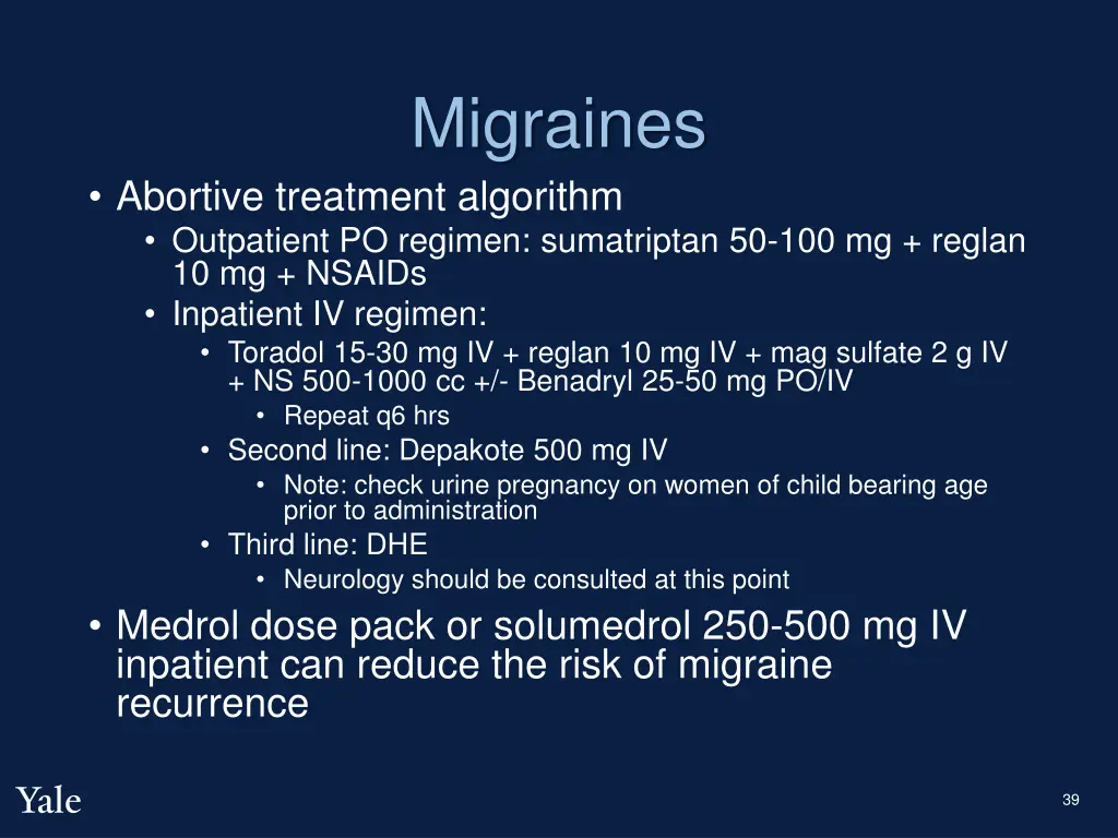 migraines