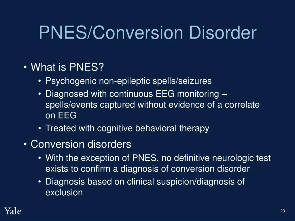 pnes conversion disorder