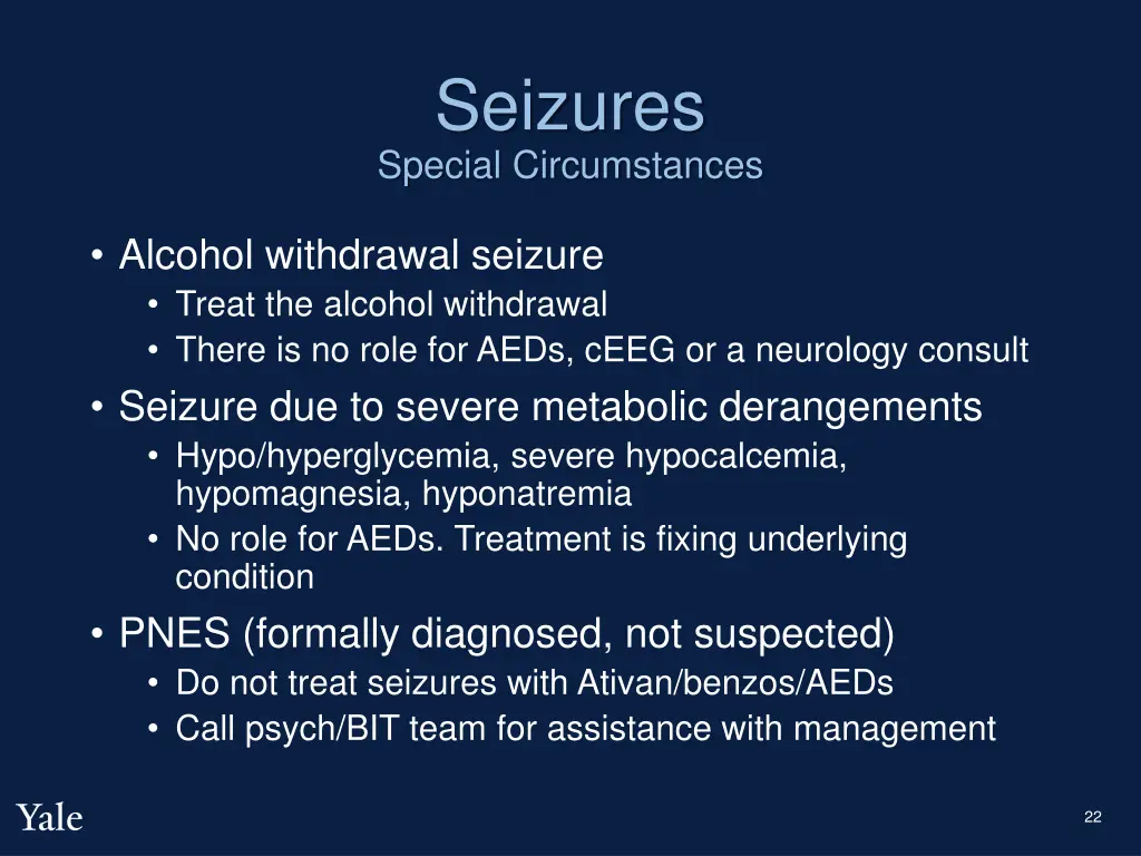 seizures special circumstances