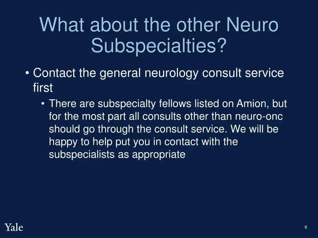 what about the other neuro subspecialties