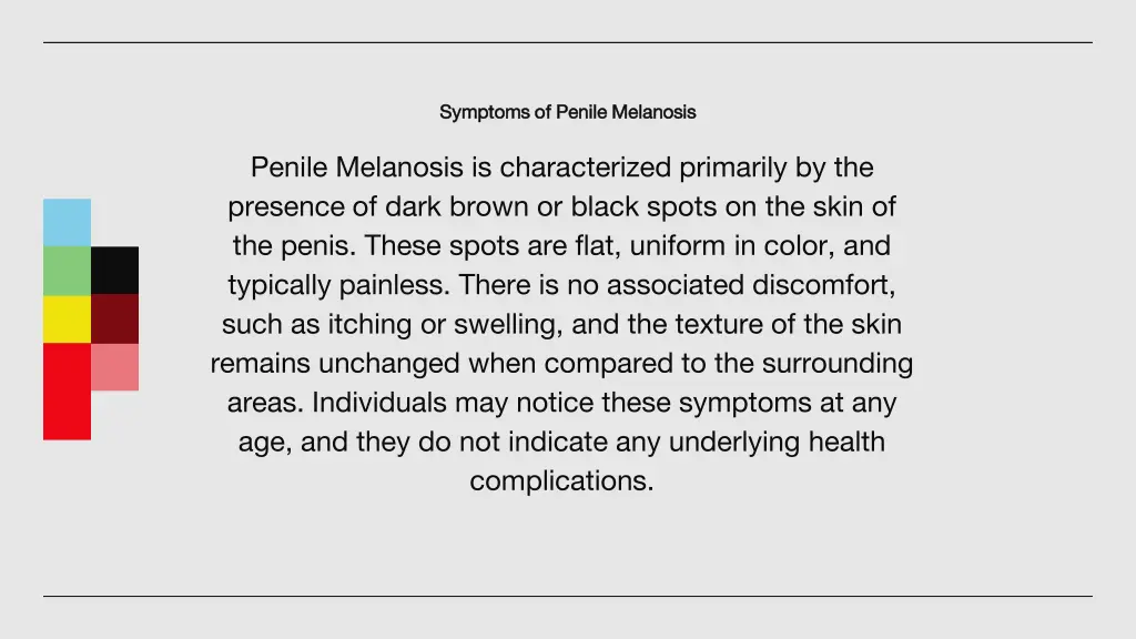 symptoms of penile melanosis symptoms of penile