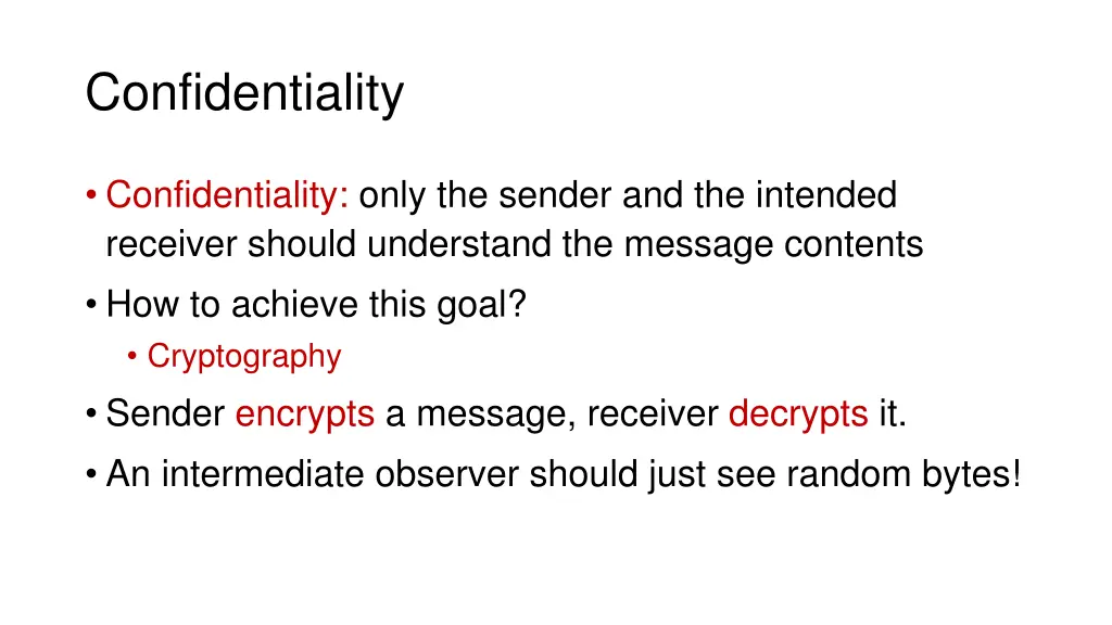 confidentiality