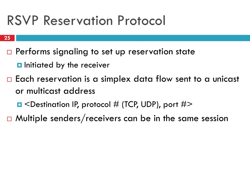 rsvp reservation protocol