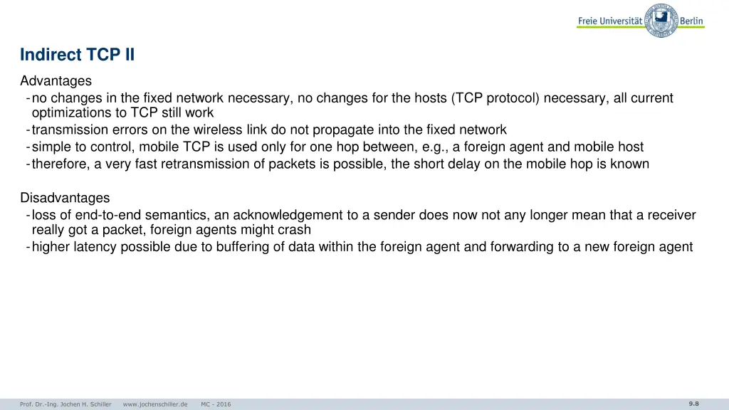 indirect tcp ii