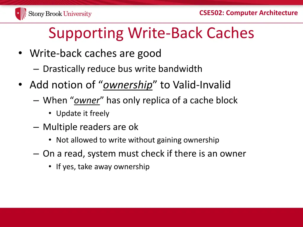 cse502 computer architecture 12