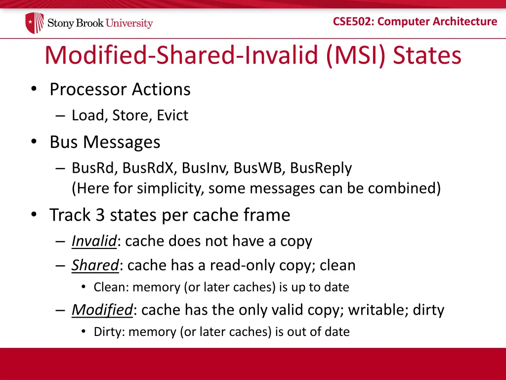 cse502 computer architecture 13