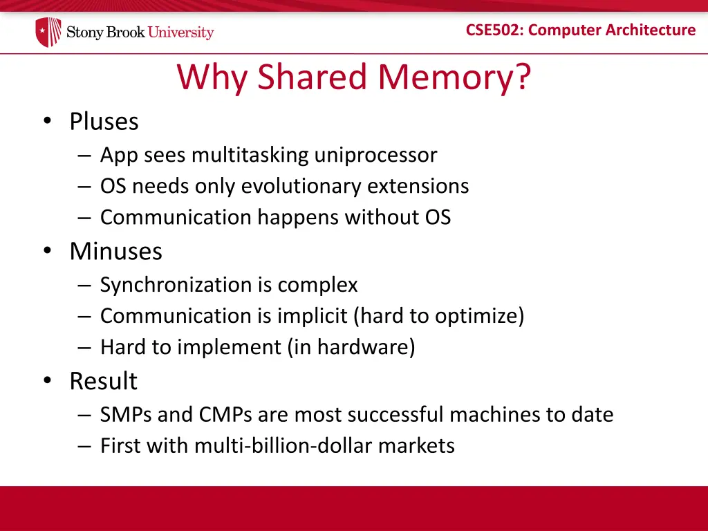 cse502 computer architecture 2