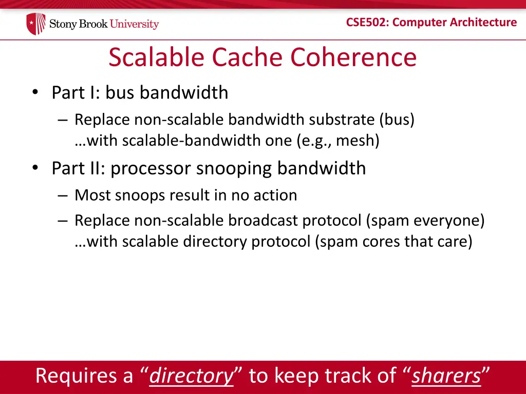 cse502 computer architecture 23