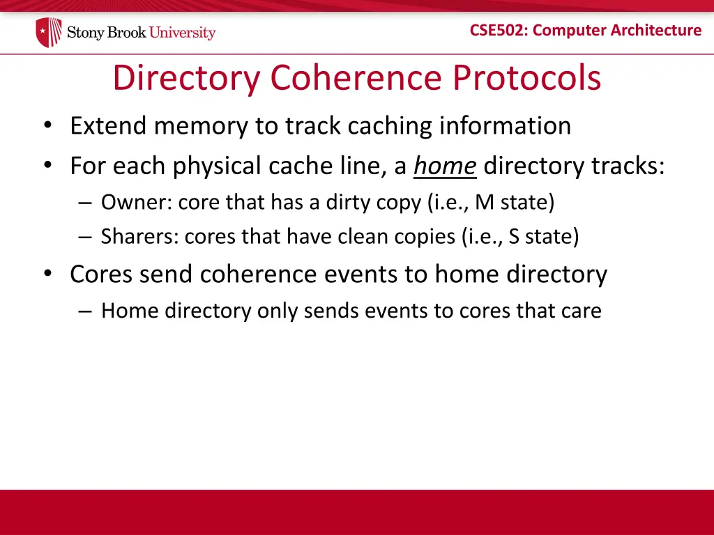 cse502 computer architecture 24