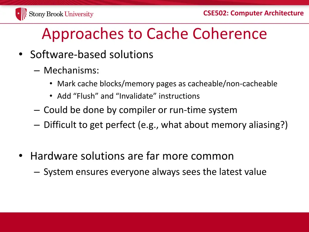 cse502 computer architecture 9