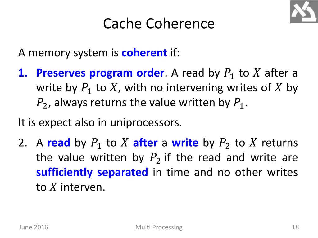 cache coherence