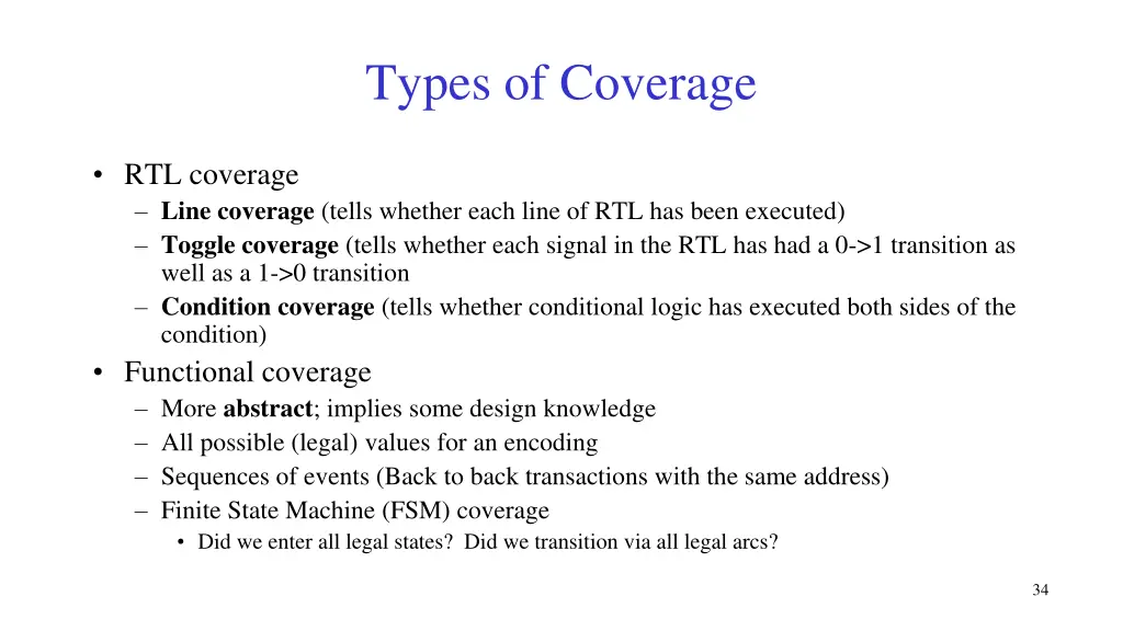 types of coverage