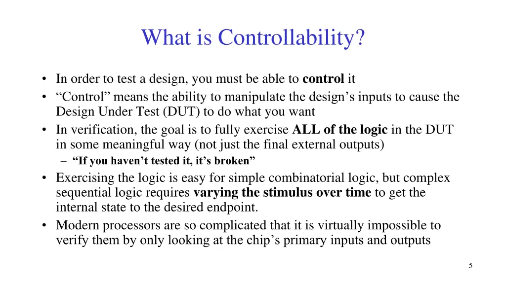 what is controllability