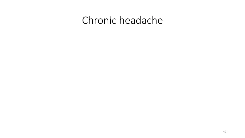 chronic headache