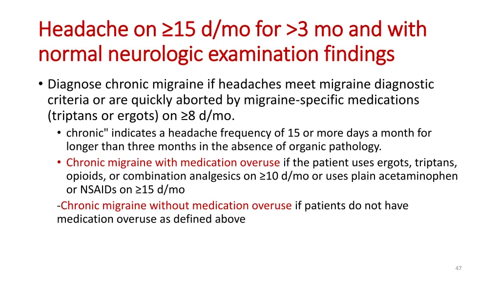 headache on 15 d headache on 15 d mo normal