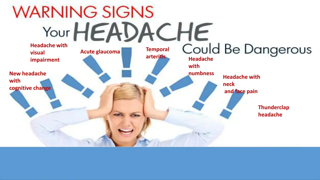 headache with visual impairment