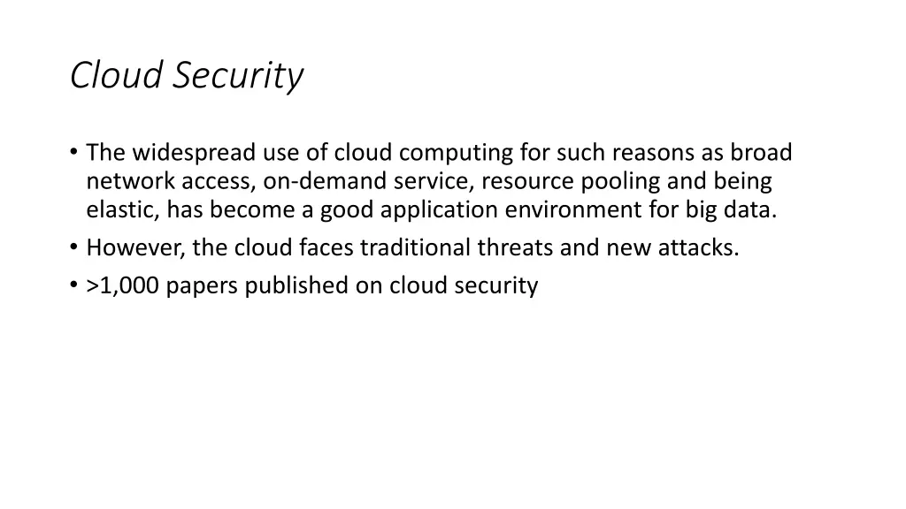 cloud security